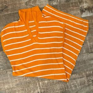 orange striped amazon dress.